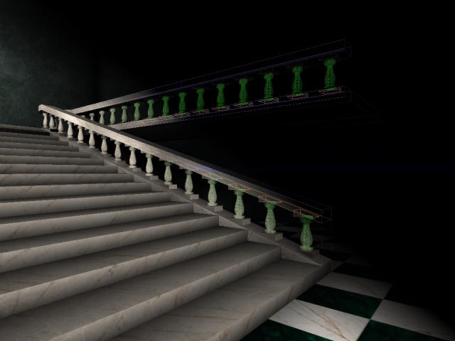 Stairs with static-meshes