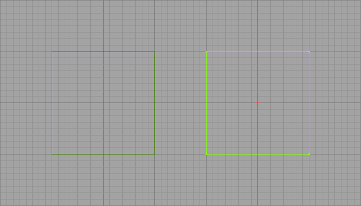 Brush portal en vert clair, version slectionne  droite.